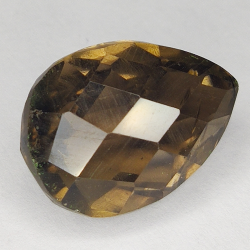 14.60ct Rauchquarz birnenschliff 17x13mm