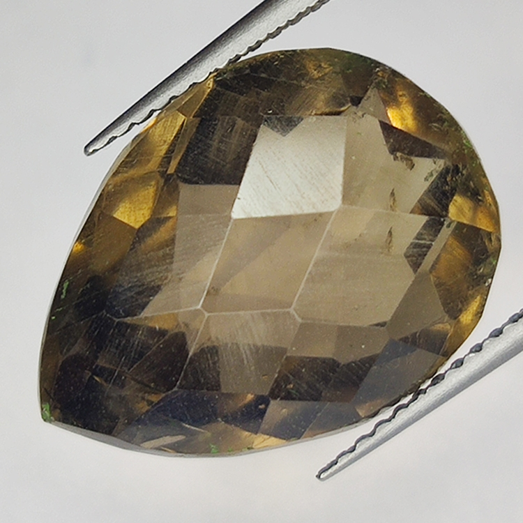 14.60ct Quarzo Fumé taglio pera 17x13mm