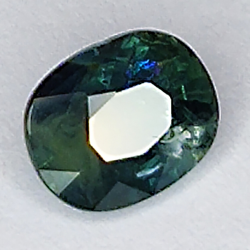 0.75ct Zafiro Azul talla oval 5x4mm