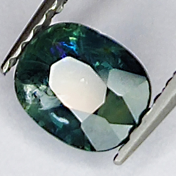 0.75ct Zafiro Azul talla oval 5x4mm