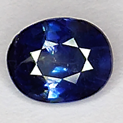 0.94ct Blauer Saphir ovalschliff 6x4mm