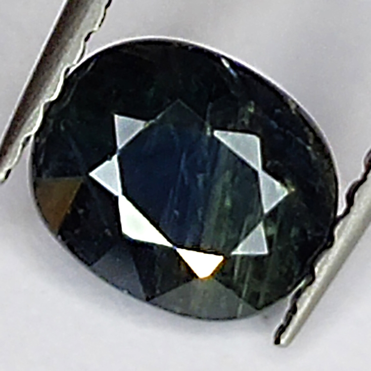 1.11ct Blauer Saphir ovalschliff 6x5mm