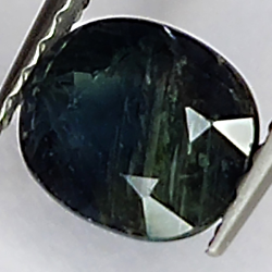 1.11ct Blauer Saphir ovalschliff 6x5mm