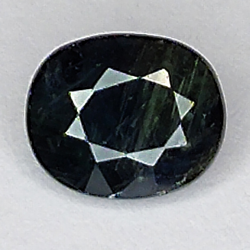 1.11ct Zafiro Azul talla oval 6x5mm