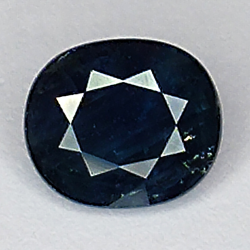 1.30ct Blauer Saphir ovalschliff 6x5mm