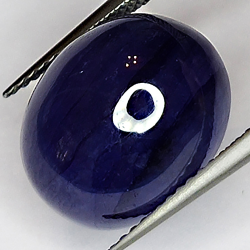 16.42ct Blue Sapphire cabochon oval 14x12mm