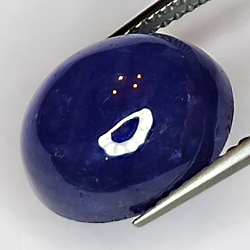 9.93ct Blauer Saphir cabochon oval 12x10mm