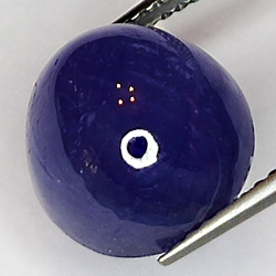 10.35ct Blauer Saphir cabochon oval 12x11mm