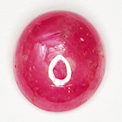 1.93ct Ruby Star cabochon oval 7.5x6.6mm