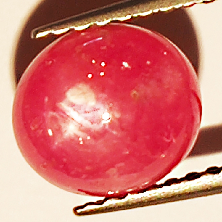 1.93ct Ruby Star cabochon oval 7.5x6.6mm