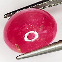 1.97ct Rubin Stern cabochon oval 7.6x6.7mm