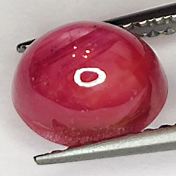 2.97ct Rubin Stern cabochon oval 7.9x6.1mm