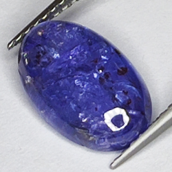 3.65ct Tanzanite cabochon ovale 12.1x7.7mm