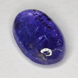 3.65ct Tanzanite cabochon oval 12.1x7.7mm