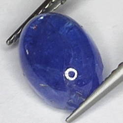 2.75ct Tansanit cabochon oval 9.5x6.8mm