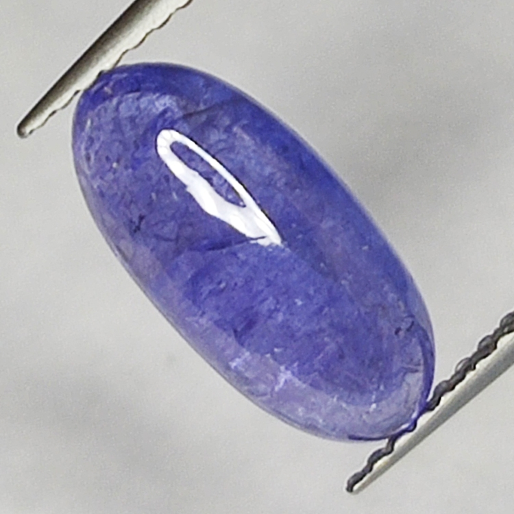 2.85ct Tansanit cabochon oval 12.5x6.1mm