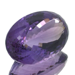 Améthyste 35,38 ct taille ovale 25,6 x 17,00 mm