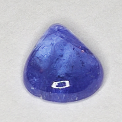 2.55ct Tansanit cabochon birne 10.0x8.4mm