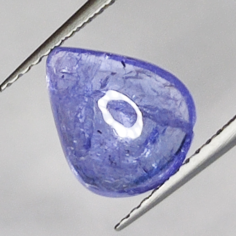 2.55ct Tanzanite cabochon pera 10.0x8.4mm