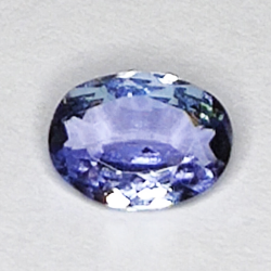 0.81ct Tanzanite coupe ovale 6.8x4.9mm