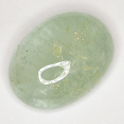 13.18ct Aguamarina Verde cabujón oval 17.6x13.4mm