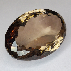 52.19ct Quartz Fumé coupe ovale 29x20mm