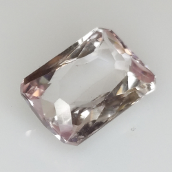 6.53ct Kunzite coupe émeraude 13x9mm