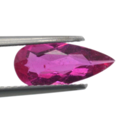 1.47ct Turmalina Rubelita talla Pera 13.08x5.73mm