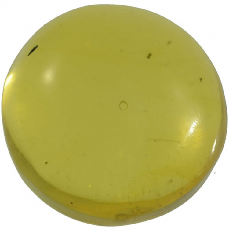 3.36ct Amber cabochon round 12x12mm