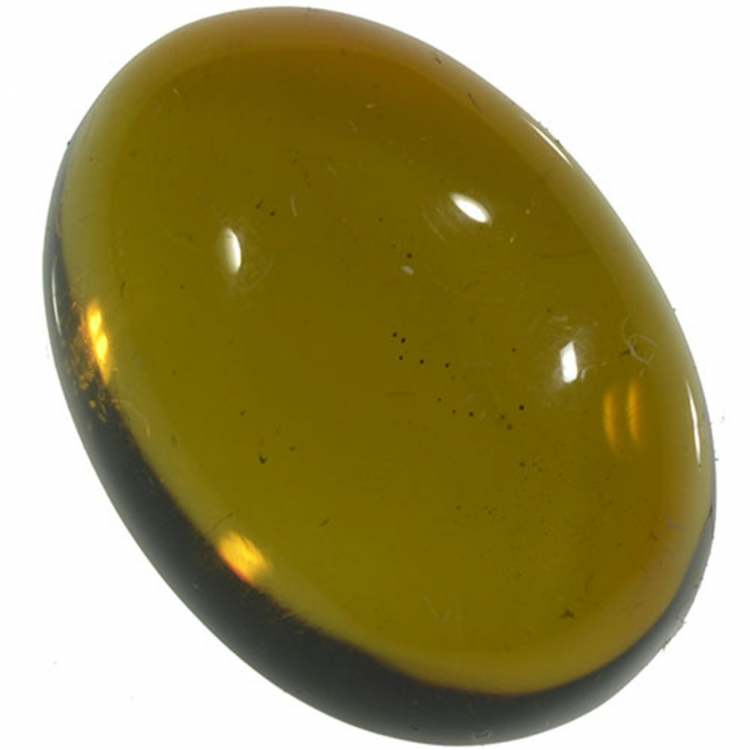 5.27ct Amber cabochon oval 17x13mm