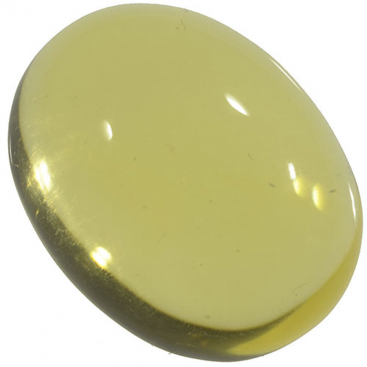 7.65ct Amber cabochon oval 20x15mm