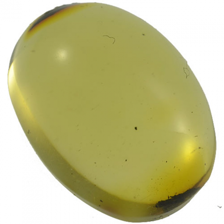 5.55ct Amber cabochon oval 18x12mm