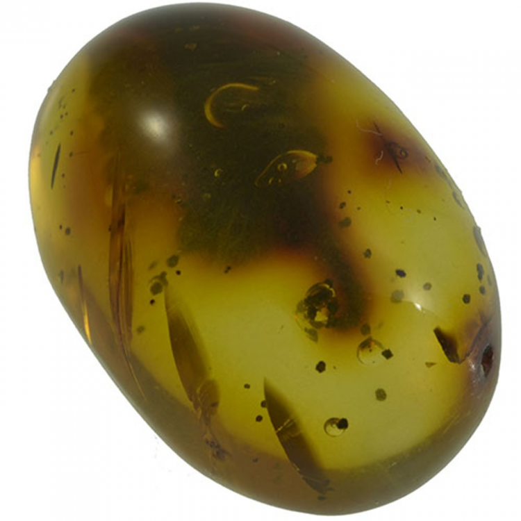 5.74ct Amber cabochon oval 18x12mm