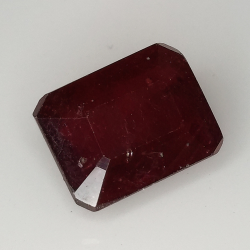 Emerald cut ruby 5.80ct