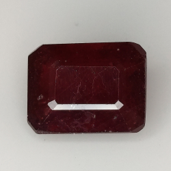 Emerald cut ruby 5.80ct