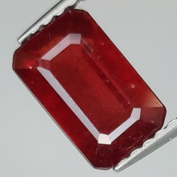 Emerald cut ruby 2.30ct