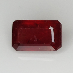 Emerald cut ruby 3.10ct