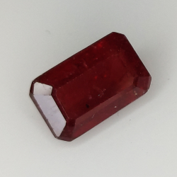 Rubino taglio smeraldo 3.10ct