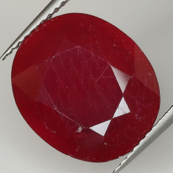 Rubino taglio smeraldo 10.44ct