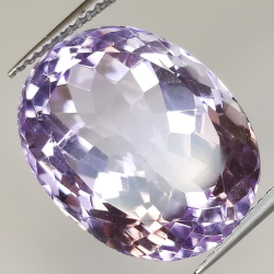 17.73ct Amethyst oval cut 18.42x14.23mm