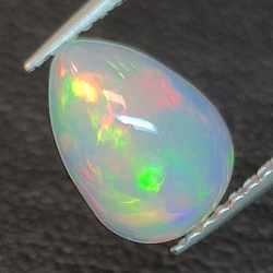 Ethiopian pear-cut opal 1.49ct