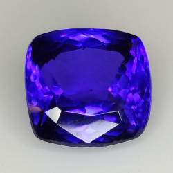 Tanzanite rectangulaire coussin de taille 9.62ct