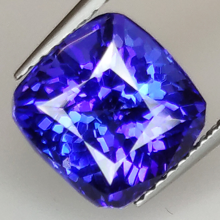 Tanzanite rectangular cushion cut 4.82ct