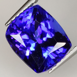Tanzanite rectangular cushion cut 3.31ct