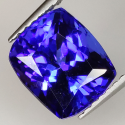 Tanzanite rettangolare taglio cuscino 3.31ct