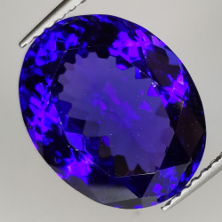 Tanzanite taglio ovale 6.57ct