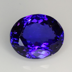 Tanzanite taille ovale 6.74t