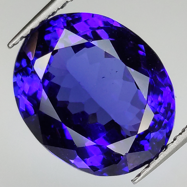 Tanzanite taille ovale 6.74t