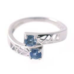 925 Silver ring with different gems