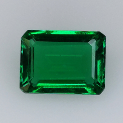 1.31ct Hydrothermal emerald emerald cut 7.84x5.93mm